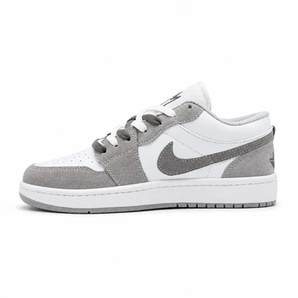 کفش و کتانی مردانه مدل NIKE AIR JORDAN 1 رنگ سفید طوسی کد 2284