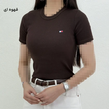 تیشرت زنانه بیسیک کبریتی | آی بولک