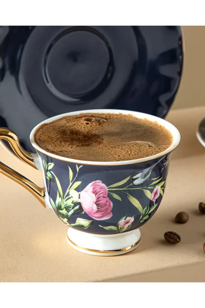 سرویس فنجان قهوه دو نفره English Home مدل Vanilla New Bone China