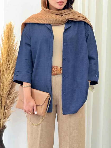 مانتو دکمه مخفی سوزان
