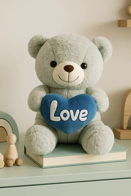 عروسک تدی قلب برجسته