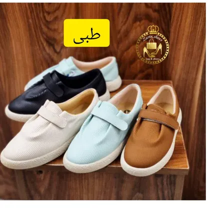 کتانی کالج زنانه طبی تک چسبی مدل ماکائو