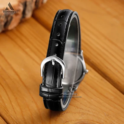 ساعت زنانه کاسیو بند چرمی Casio LTP-V006L-1B