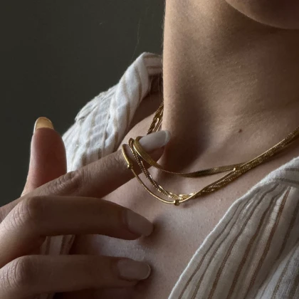 گردنبندای بیسیک استیل