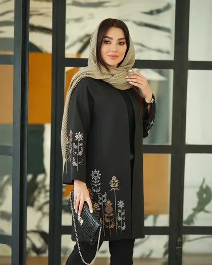 مانتو گلدوزی هاله کد 2574