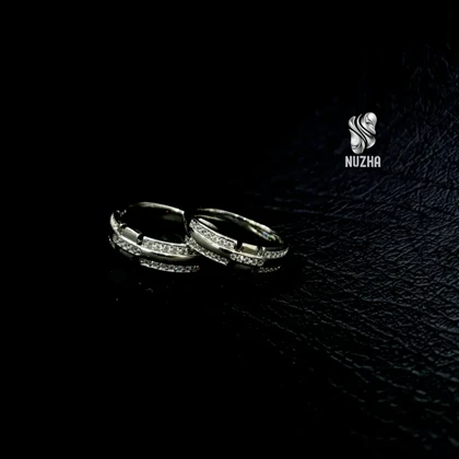 حلقه ست نقره زنانه ومردانه کدhs1013
