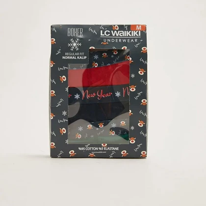 شورت پادار مردانه ال سی وایکیکی مدل W1G052Z8 بسته 3 عددی
