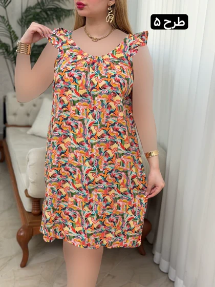 پیراهن نخی فرشته 3724