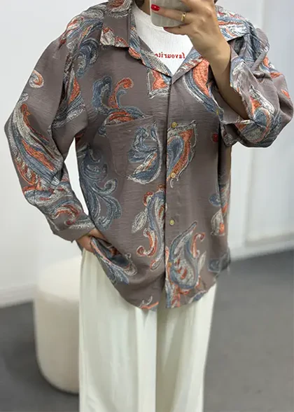 شومیز طرح دار کد: 254