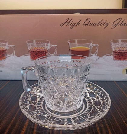 ست فنجان و نعلبکی چای خوری طرحدار