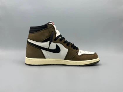 کتانی نایکی جردن1 اوجی موکا رپلیکا/Nike Air Jordab1 Travis