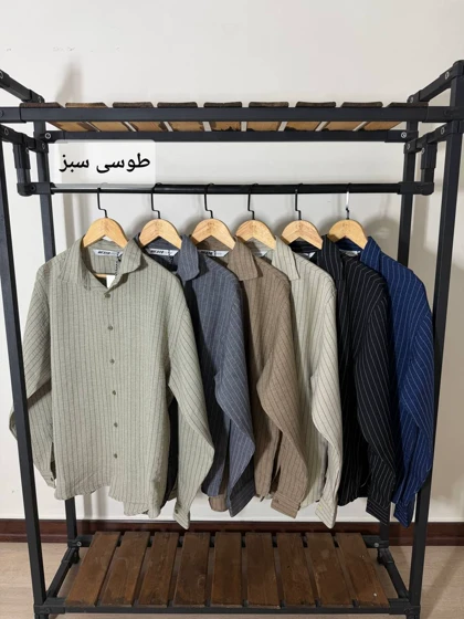 پیراهن راه راه مردانه 2613