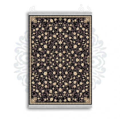 *جدید* فرشینه از جنس پارچه شانل مخمل ترک طرح فانتزی برند دفه کد 1148