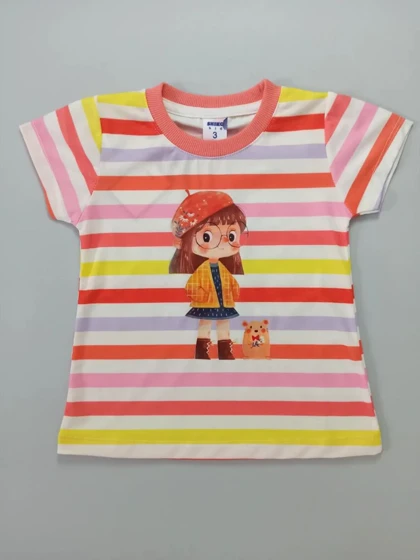 تیشرت و شلوار دخترانه رینگر طرح دختر و موش