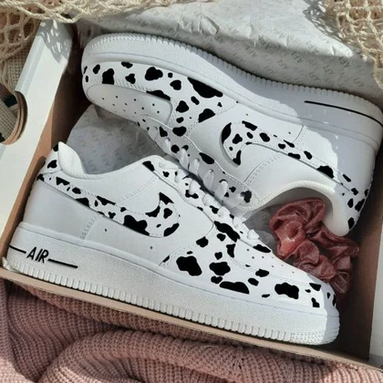 کفش اسپرت نایک ایرفورس مدل air force طرح Cow Spotted nike کد 143217