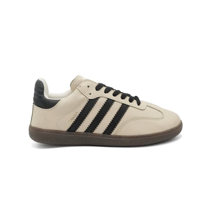 کفش کتانی زنانه مدل samba - 0048_black_White
