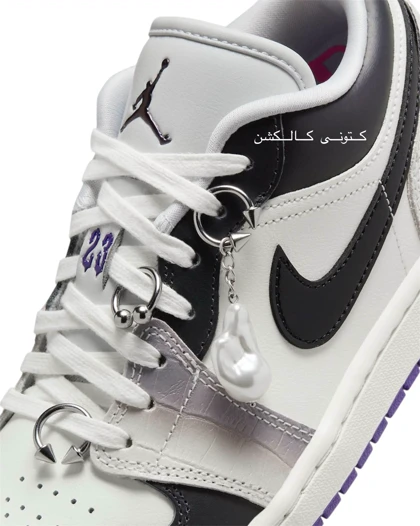 کتانی نایکی ایر جردن وان لو پانک راک بدون ساق Nike Air Jordan 1 Low Punk Rock