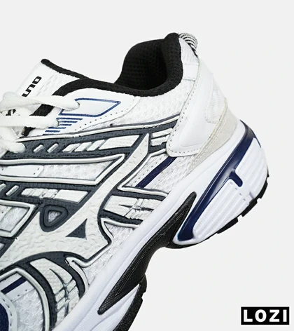 کفش کتانی مردانه و زنانه سفید آبی MIZUNO مدل 8596