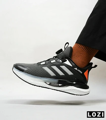 کفش کتانی مردانه و زنانه مشکی نوک مدادی ADIDAS Solar disk