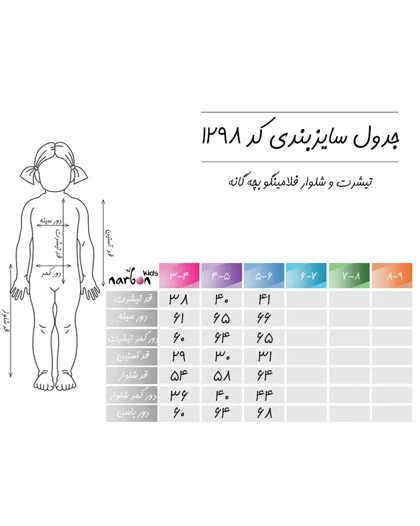 تیشرت و شلوار فلامینگو بچه گانه