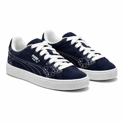 کفش کتانی پوما مدل المپیک سرمه ای کد 295102