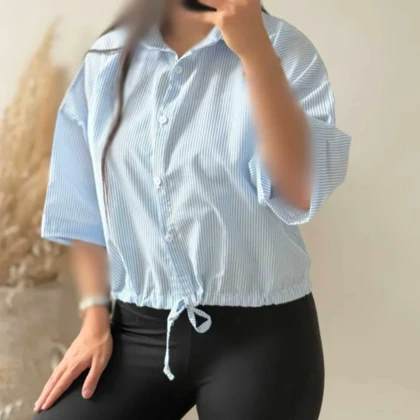 شومیز راه راه مدل شکوفا کد 50342