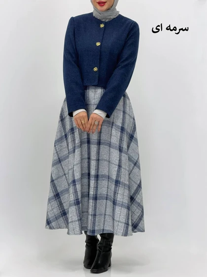 3864-کت و دامن لاوین