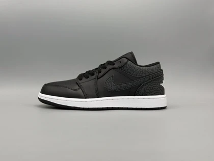 کتانی نایکی جردن1 لو بلک الفنت/Nike Air Joradan1 low Black Elephant