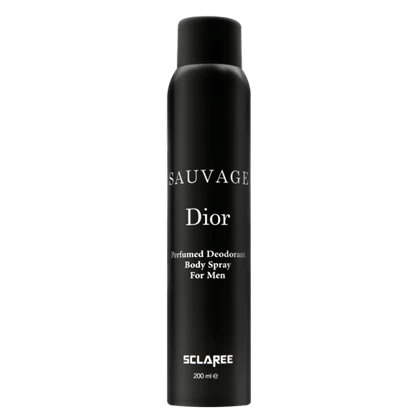 اسپری بدن مردانه اسکلاره مدل Sauvage Dior حجم 200 میلی‌لیتر