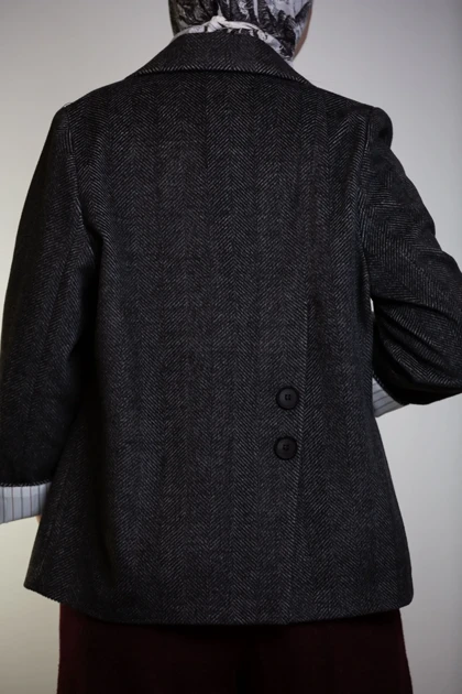 پالتو کت جناقی پشت چاک