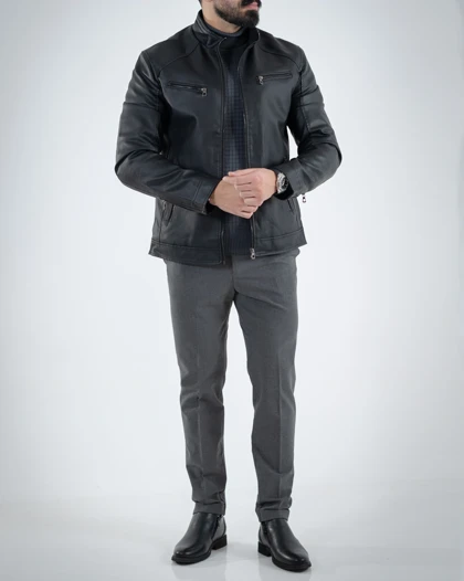 کاپشن مردانه چرم اشکان_کد4744