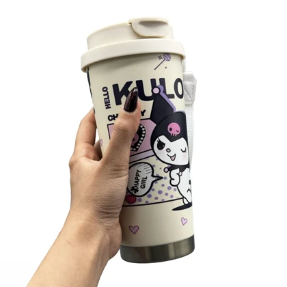 تراول ماگ دو حالته کرومی مدل Cherry ظرفیت 0.5 لیتر