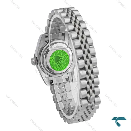 رولکس زنانه سیلور ایندکس خط صفحه فیروزه ای Rolex-8253-L