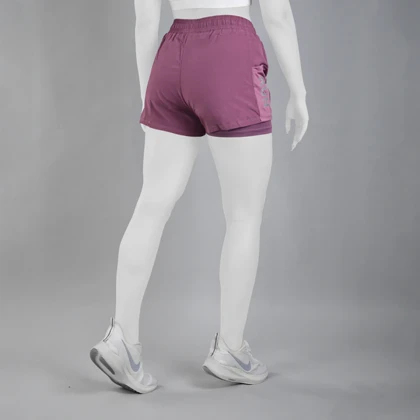 شلوارک کشاله دار ورزشی زنانه نایک مدل N-014 بنفش