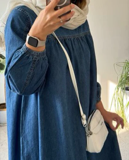 پیراهن جین پارچه ترک 2
