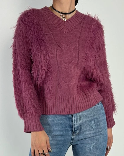 بلوز موهر یقه هفت کد  150078