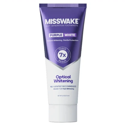 خمیر دندان سفید کننده و ضد زردی میسویک MISSWAKE مدل Purple White حجم 75ml
