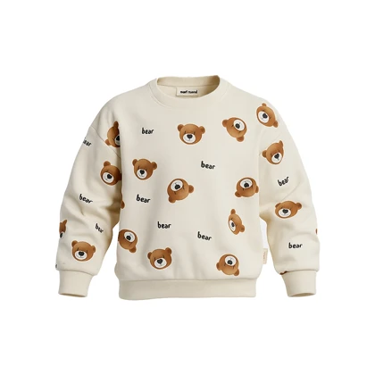 بلوز دورس بچگانه وارداتی مدل تدی رنگ شیری(1-6سال)