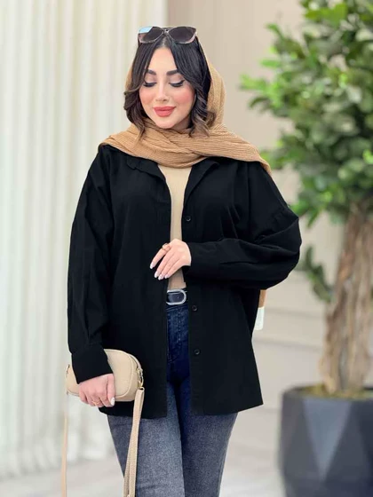 شومیز پشت پیله برش‌دار