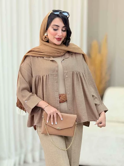 مانتو چین‌دار نیارا