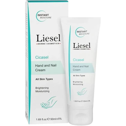 کرم روشن کننده و مرطوب کننده دست و ناخن Cicasel لایسل 50میل