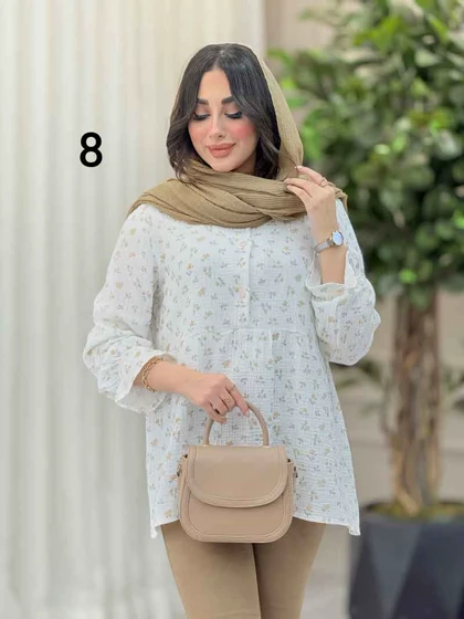 شومیز طرح دار ارغوان