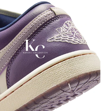 کتانی نایک ایرجردن 1 لو بنفش پاستیلی Nike air jordan 1 low pastel pruple