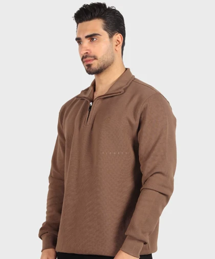 بافت مردانه نیم زیپ و ساده 8016