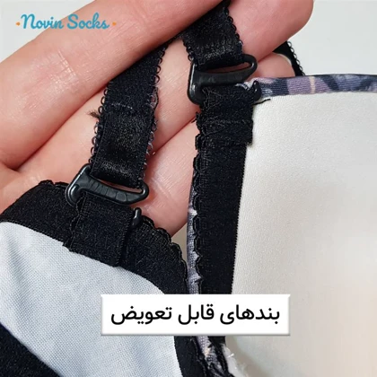 ست شورت و سوتین زنانه لناژنکن مدل اسفنجی فنردار 5740-1