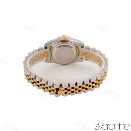 ساعت رولکس دیت جاست زنانه طلایی صفحه سبز مشکی 104833