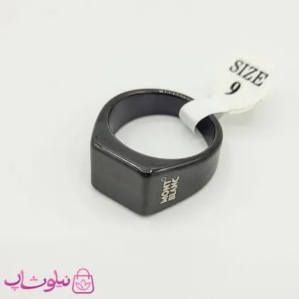 انگشتر مشکی مردانه مدل مون بلان
