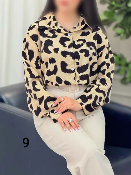 شومیز طرح دار آیسان