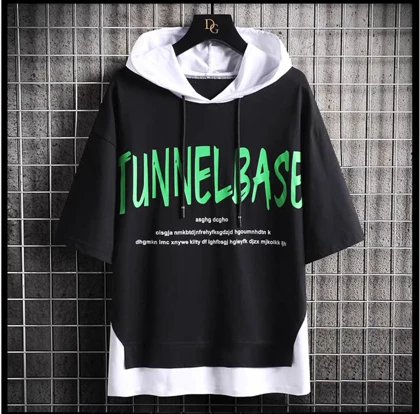 تیشرت کلاهدار لش پنبه