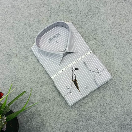 پیراهن راه راه آستین بلند مردانه – قواره کلاسیک